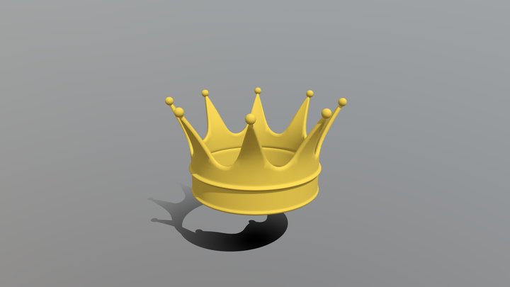 Cartoon Crown 3D Model