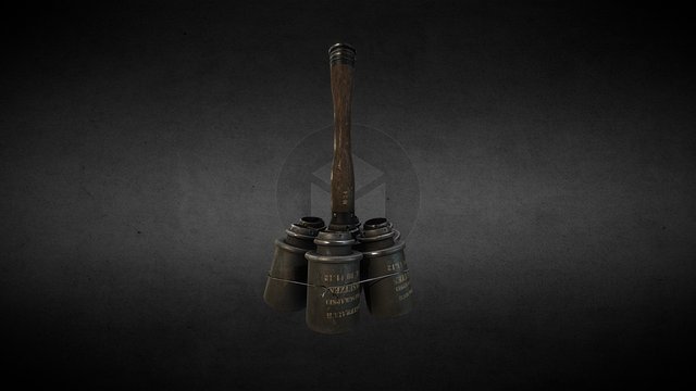 GERMAN M24 ANTI TANK GRENADE GERMAN M24 3D Model