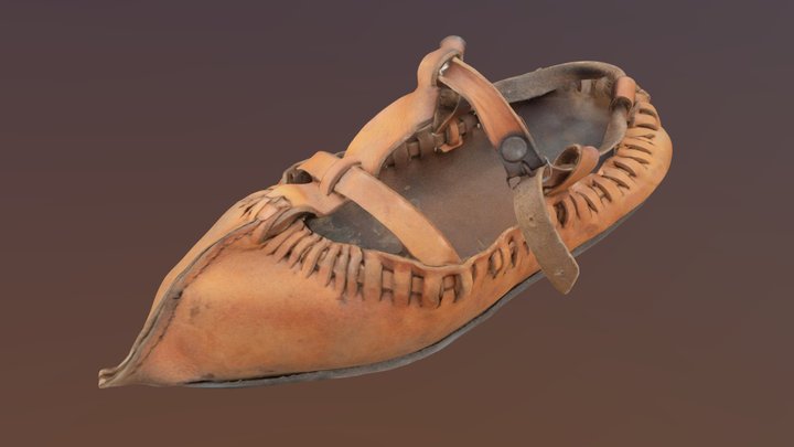 Traditional Bulgarian Shoe 18-19th century 3D Model
