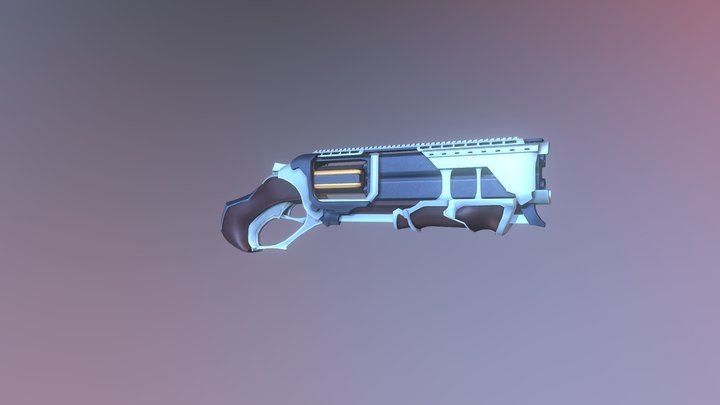 Weapon-Revolver 3D Model