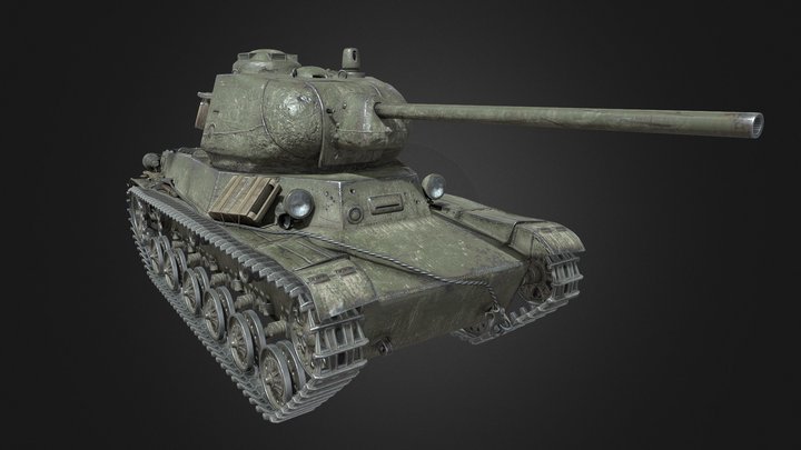 Tank_T-50-2 3D Model
