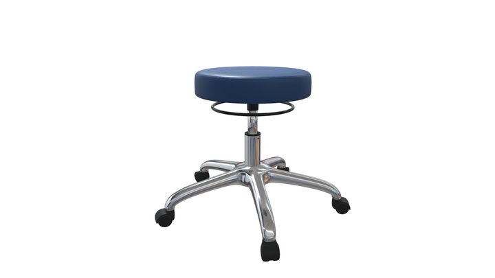 Taburete para medica 01 3D Model