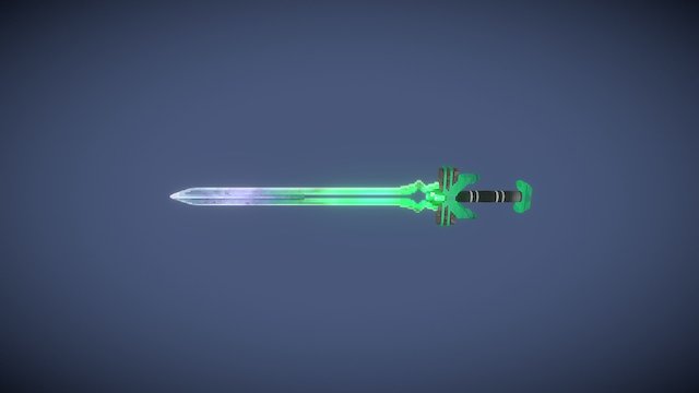 Emerald Sword - variation 3 3D Model