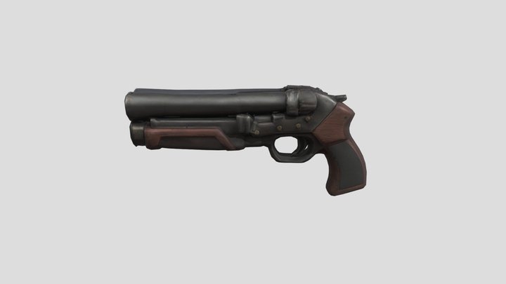 Double Barrel Shotgun 3D Model