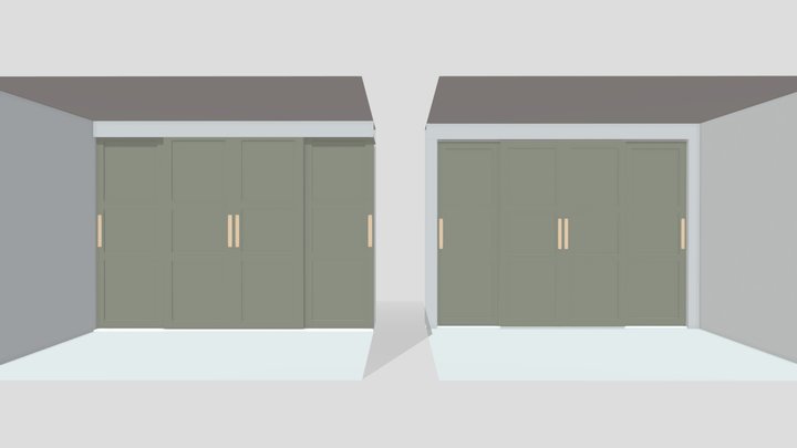 Sander & Simone - Schuifdeur kast 3D Model