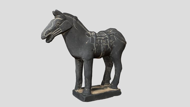 Chinese Terracotta Warrior Horse 3D Model