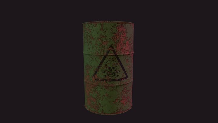 Toxic Barrel 3D Model
