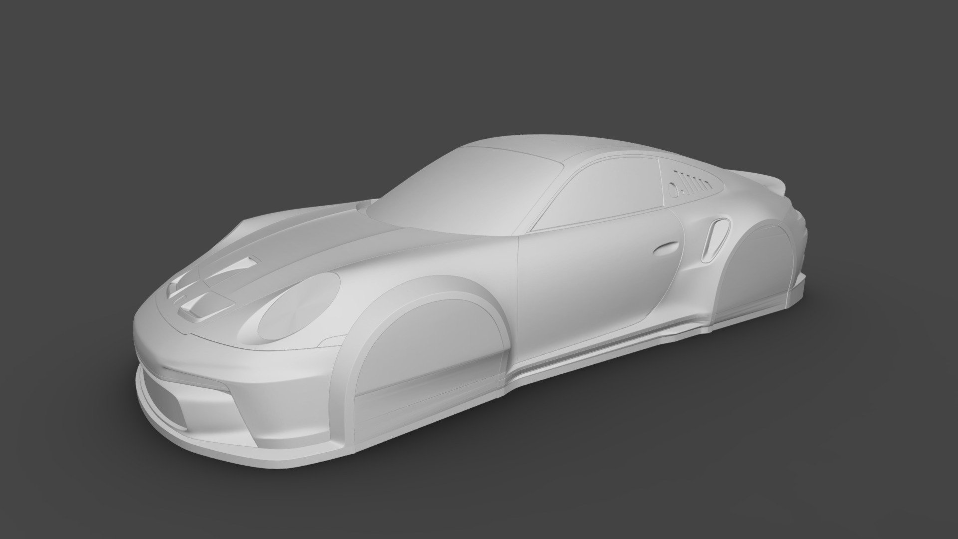 Porsche 911 GT3 Ready to Print for Vacuum Mold - Buy Royalty Free 3D ...
