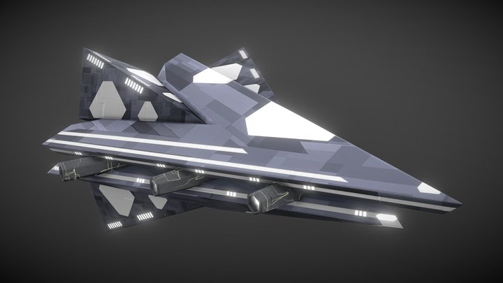 Triangle Frigate 3D Model