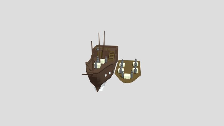 Restaurant Boot Amor Vincit 3D Model