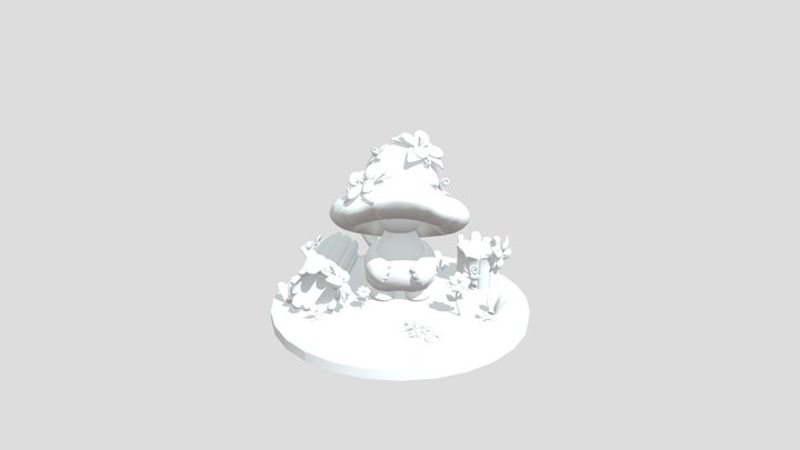Mushroom Man 3D Model