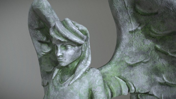 Cemetery Statue 3D Model