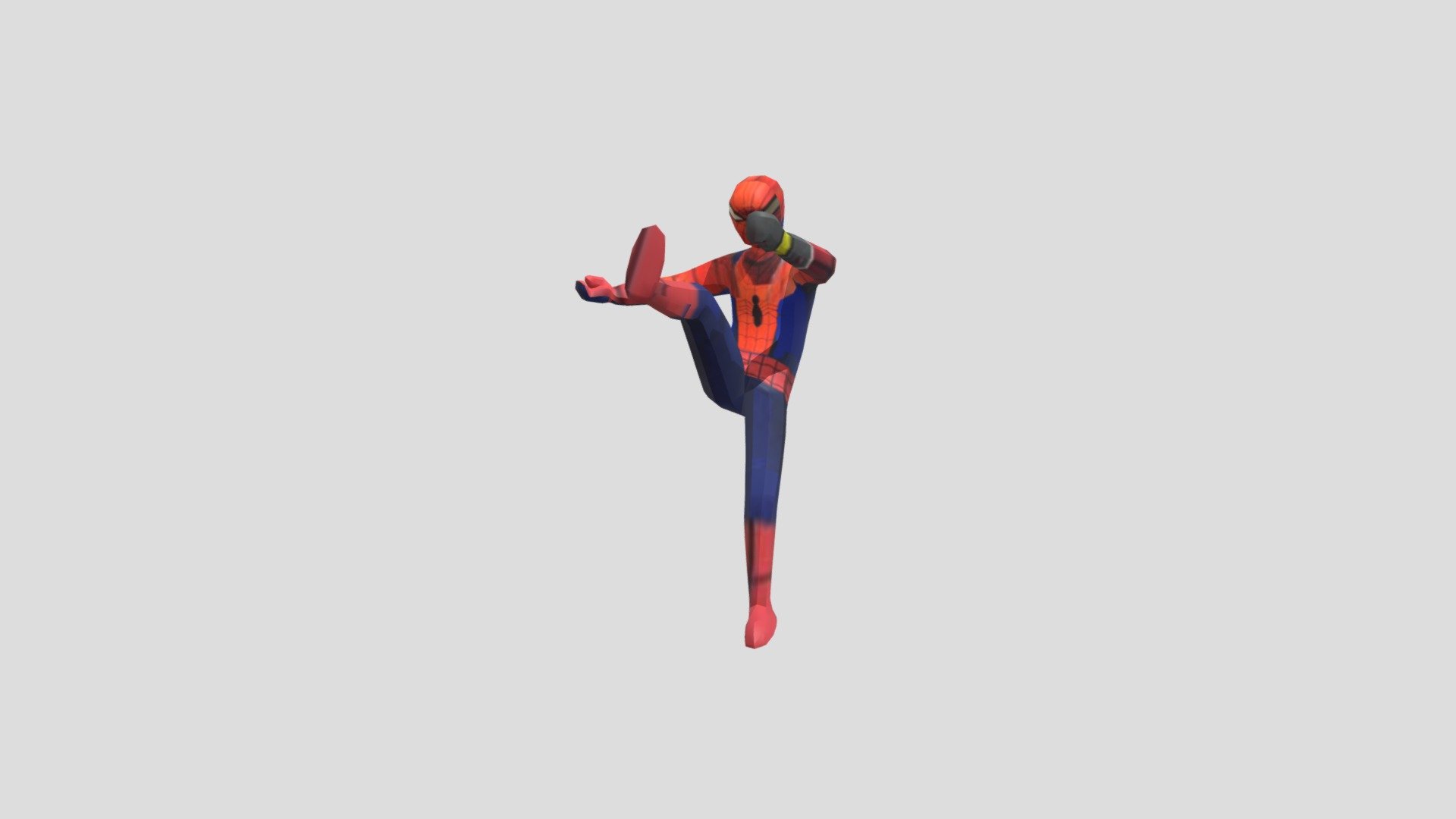 Japanese Spiderman Kicking 3d Model Fts - Download Free 3D Model By ...