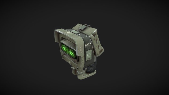 Sci-fi scanner 3D Model