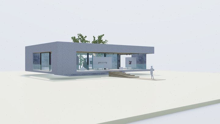Scenarization of an art exhibition 3D Model