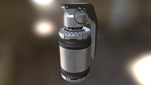 Sci-Fi Grenade 3D Model