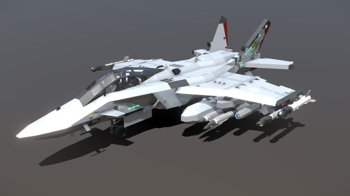 KARN KJ-114 Viper VTOL Fighter 3D Model