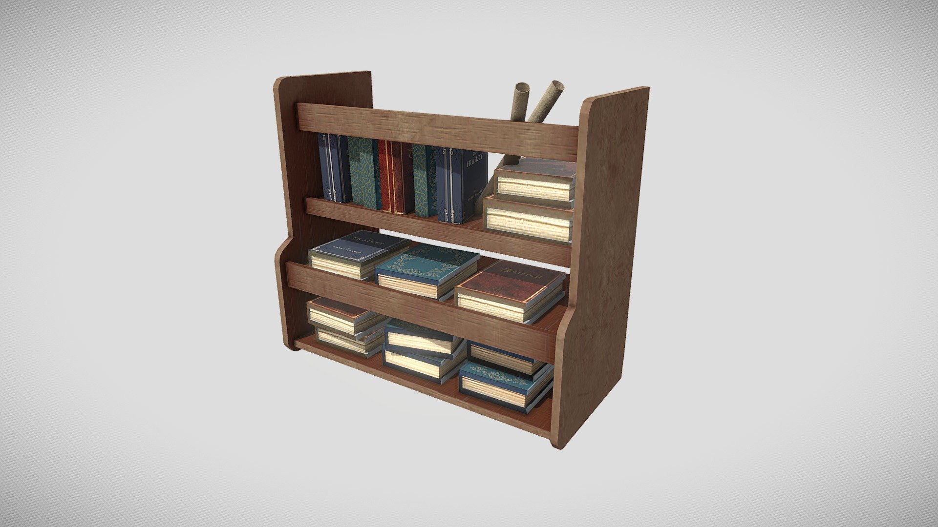 Old Small Wall Bookshelf 3D model by EuSouOPiu [dbeee04] Sketchfab