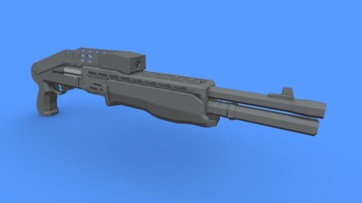 Franchi SPAS-12 3D Model