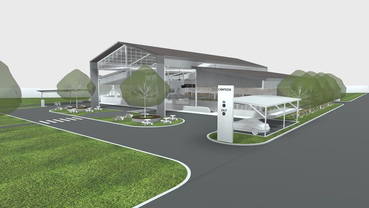 LSPJ_NEW CANTEEN_แบบอาคารเปิด_3 NOV 2023 3D Model