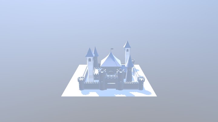 Castelo Objeto 3D Model