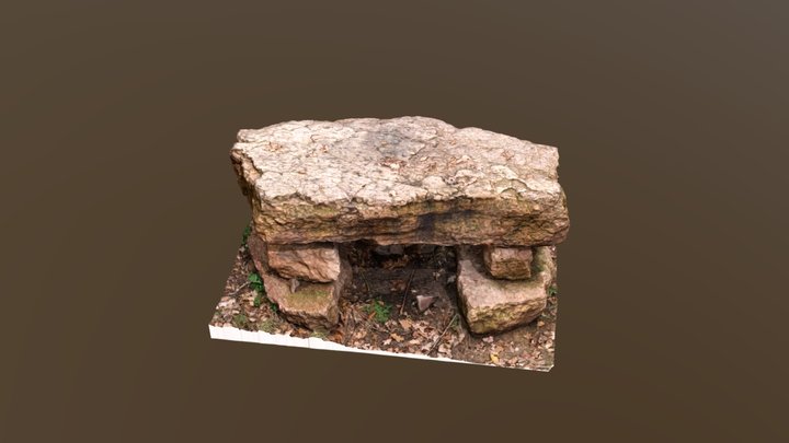 stone altar scan central bohemia 3D Model