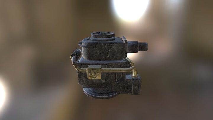 Metal Slug Turret 3D Model