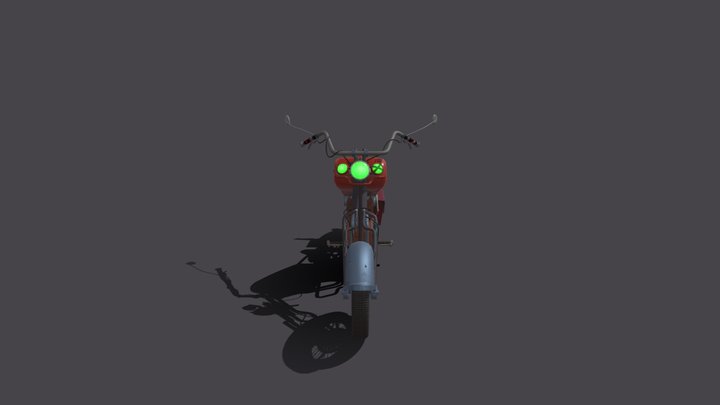Flying Motorcycle (concept By Anna Limbakh) 3D Model