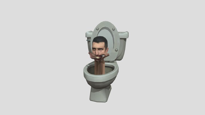 skibidi toilet first 3D Model