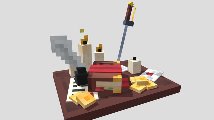 victorian desk 3D Model