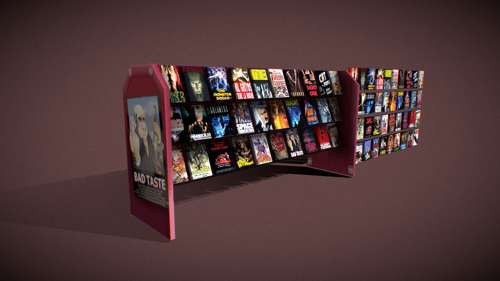 Shelving video store (B Movies) PS1 style