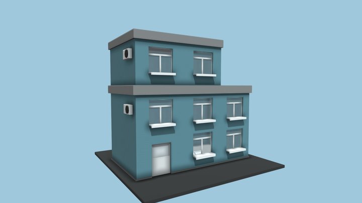 lowpoly Residence 3D Model