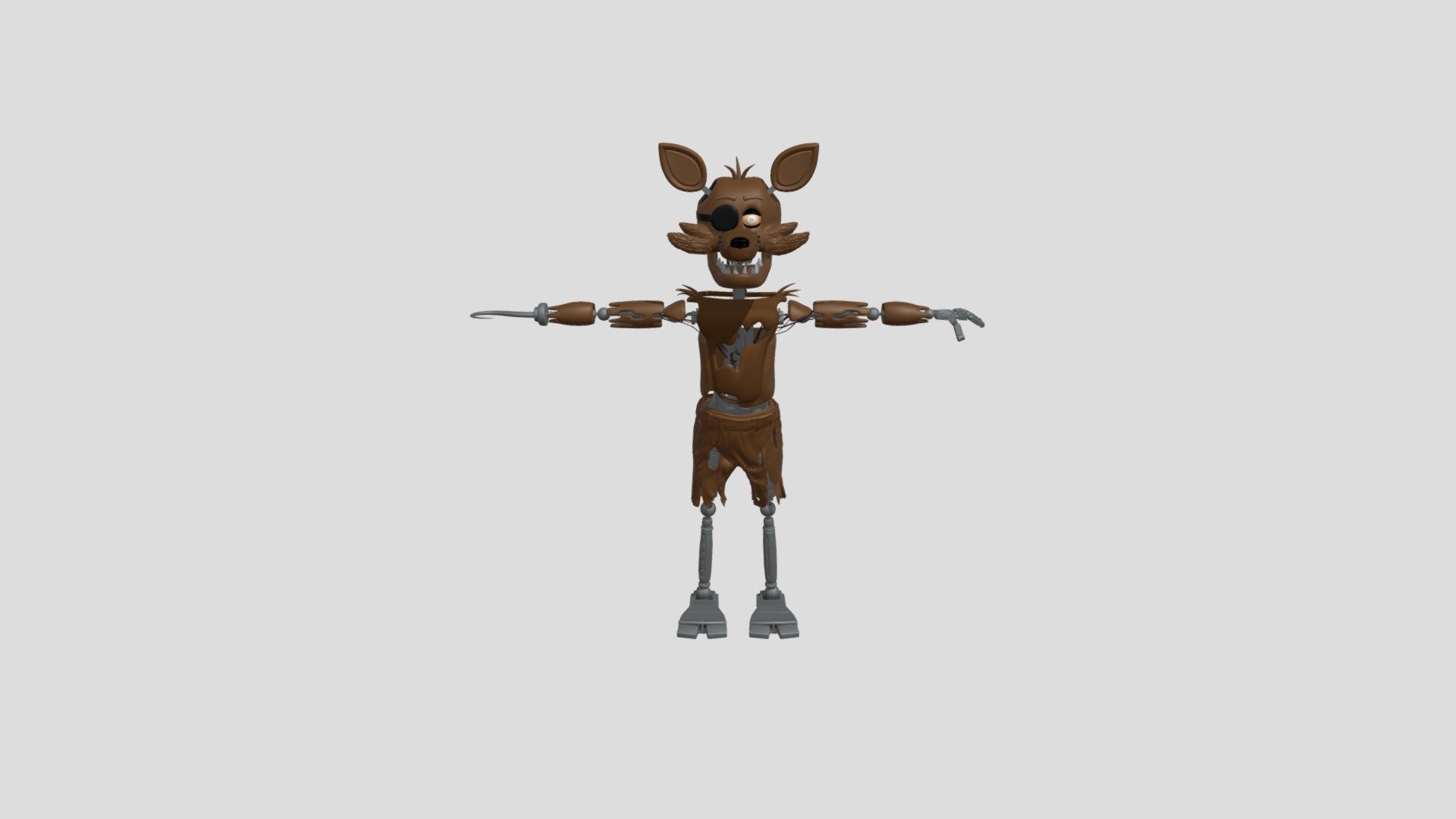 Movie foxy the pirate fox V8 optimized (again) - Download Free 3D model ...