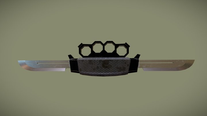 Knuckleblades Hand Weapon 3D Model