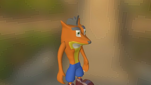 Crash Bandicoot, Hoja de giro. 3D Model