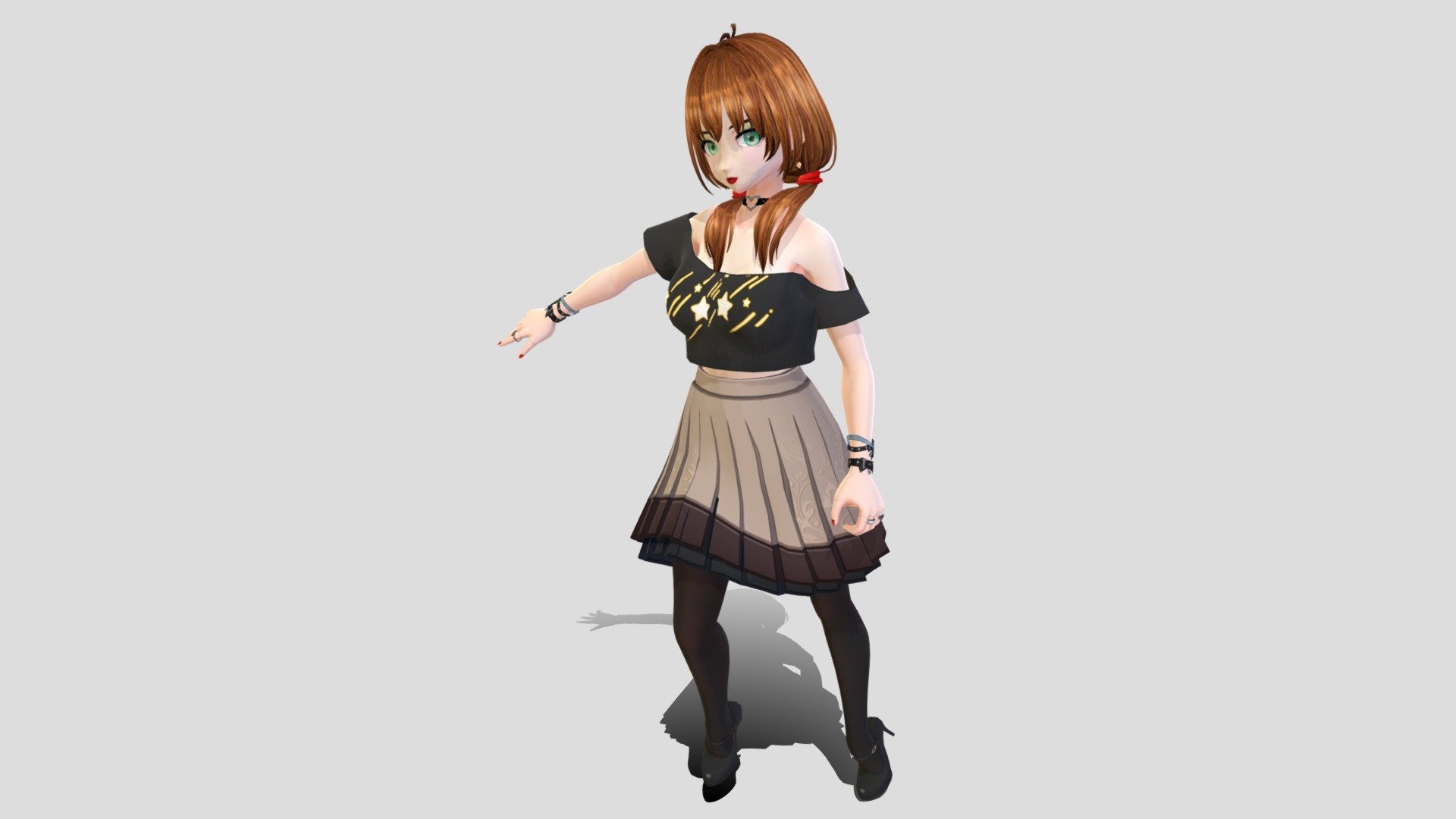 Zelena Terra - vRoid Model - Static Statue - 041 - Download Free 3D ...