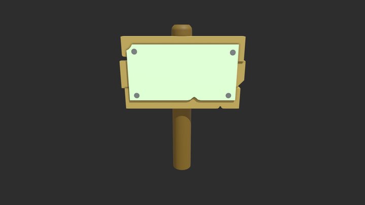 Sign Post 3D Model