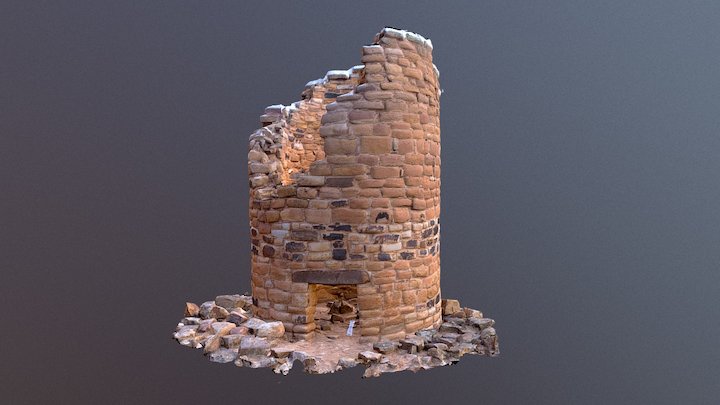 Puebloan Tower 3D Model