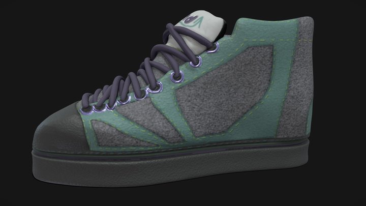 Free Skate Shoe 3D Model