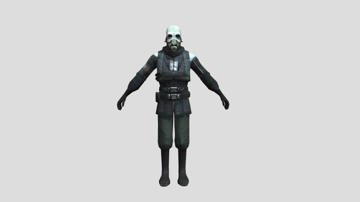 Half-Life 2 Metrocop 3D Model
