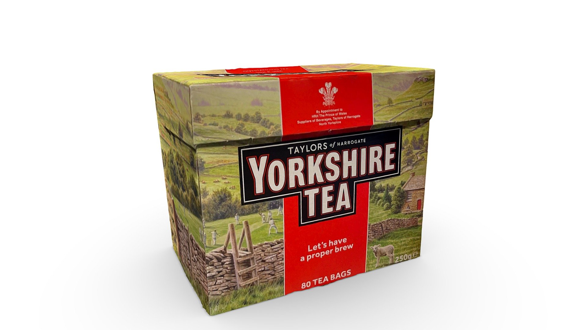 Box of 80 Yorkshire Tea Bags - 3D model by gbscans (@gbscans) [dbfc827]