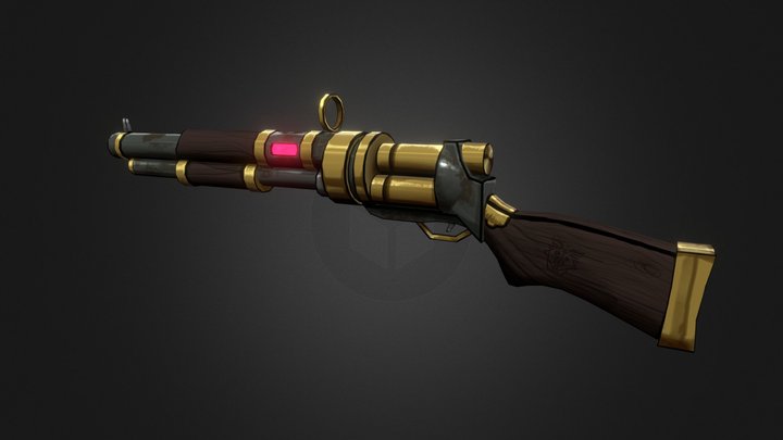 Steam punk alchemist's rifle 3D Model