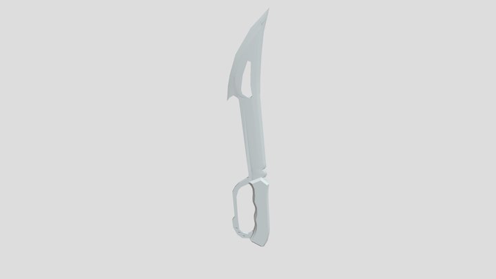 Gut Hook Machete Fix 3D Model