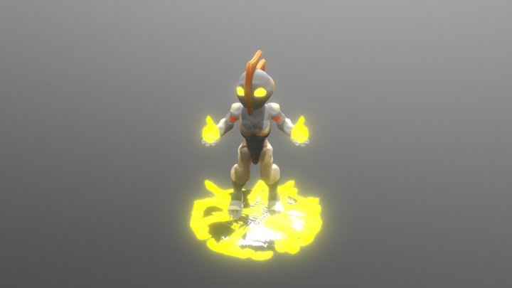 Ember Mini Pose 1 3D Model