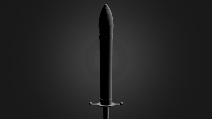Trunks' Sword (H Q Sheath) 3D Model