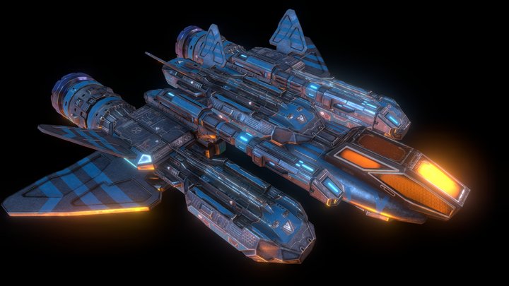 Vanguard Ship 3D Model