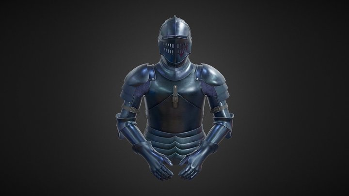 Elite Knight Bust 3D Model