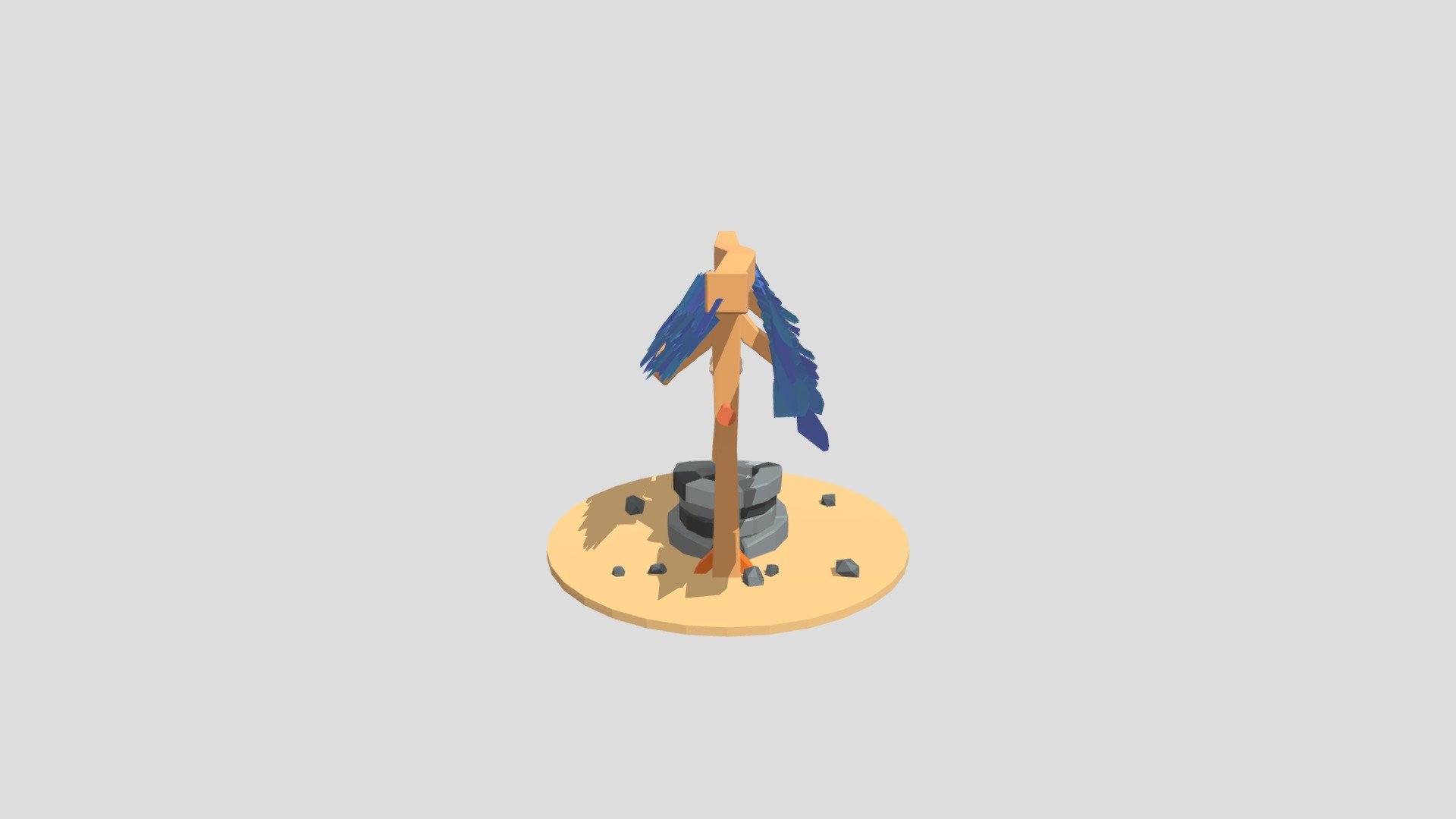 Low Poly WaterWell 3d for game /Pozo 3d free