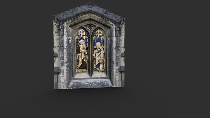 Gothic Window 3D Model