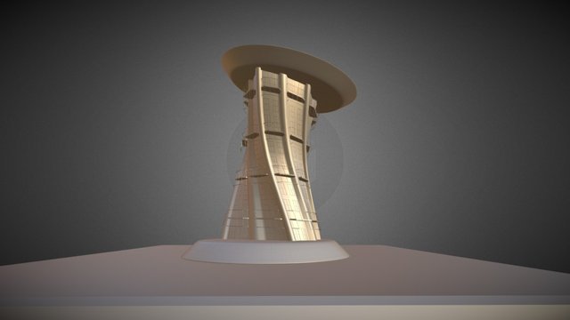 Stylized Building 3D Model